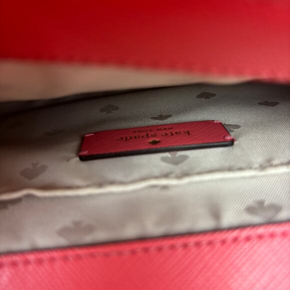 Kate Spade Carson Convertible Crossbody Bag Handbag Dark Watermelon Gelato - Picture 9 of 10